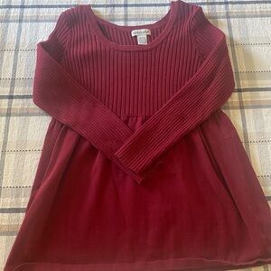 Jessica London Burgundy Crew Neck Sweater